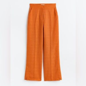Wide leg woven pants